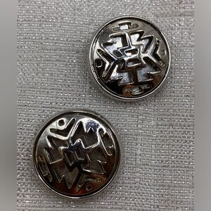💗WESTERN - Silver Matching Ginger Snaps & Co. Snap Button Charms - Set of 2